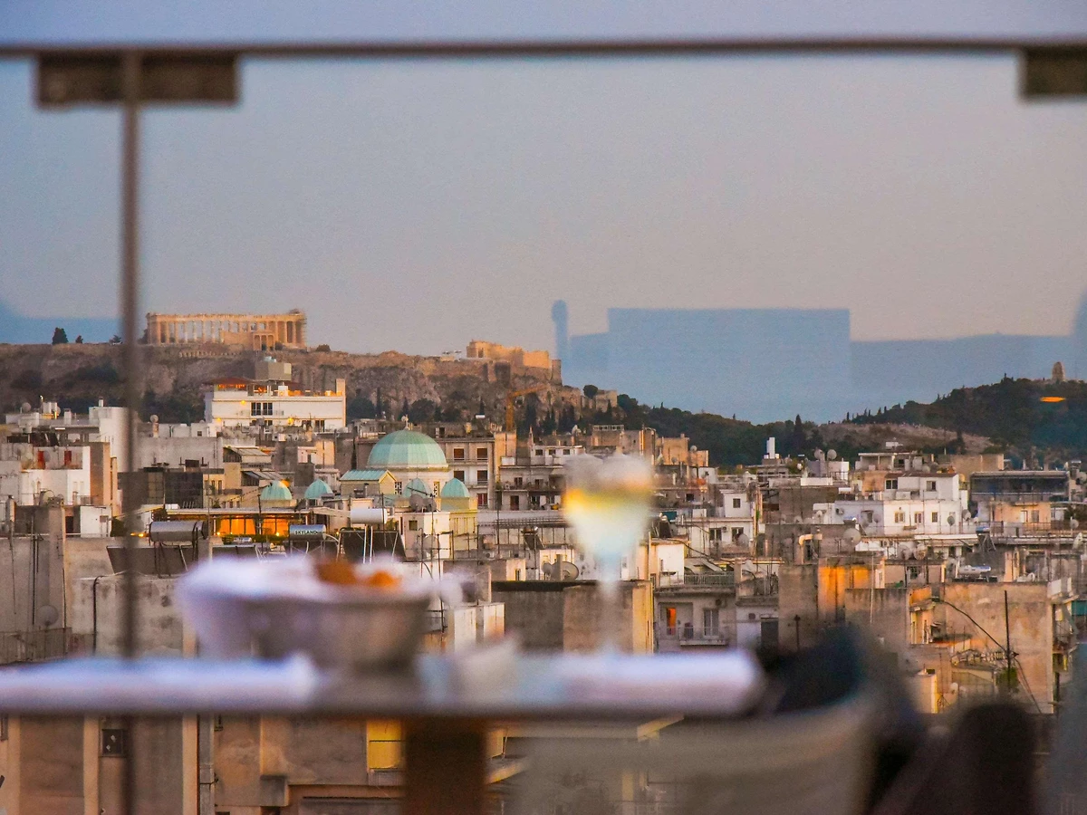 Vue sur Athènes depuis l'hôtel, hôtel Novotel Athenes