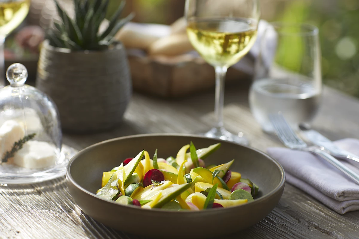 Plat servis dans l'un des restaurants de l'hôtel, Porto Sani