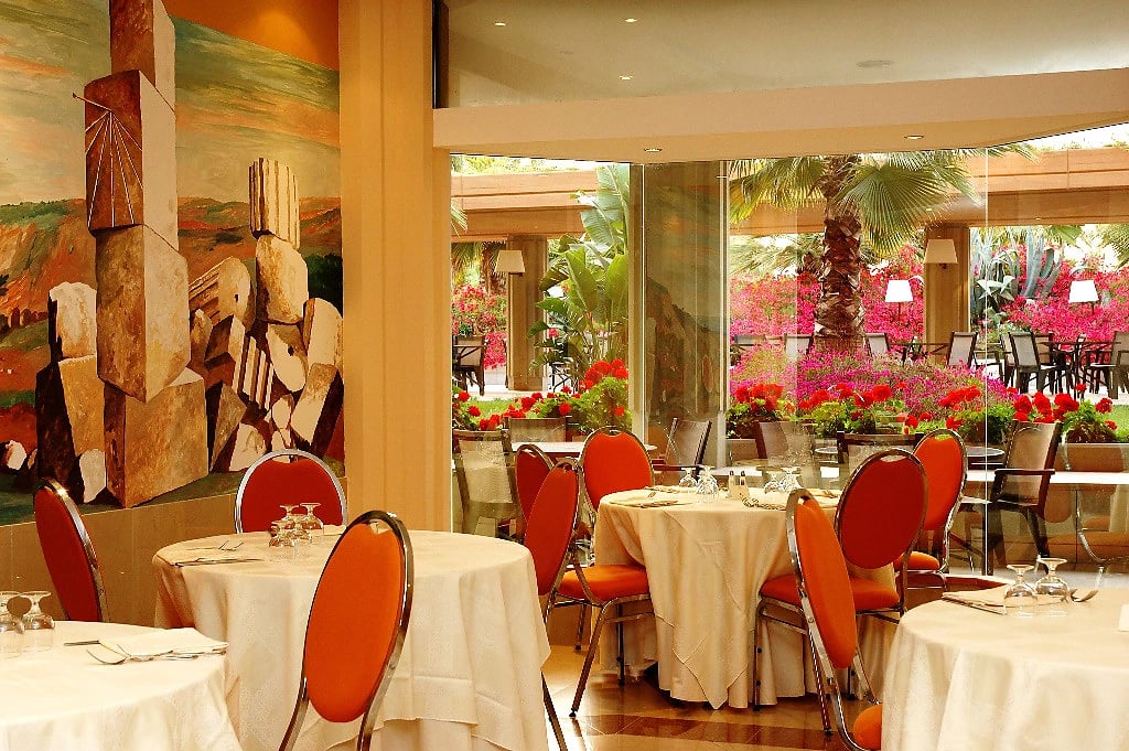 Restaurant, Acacia Resort, Sicile, Italie