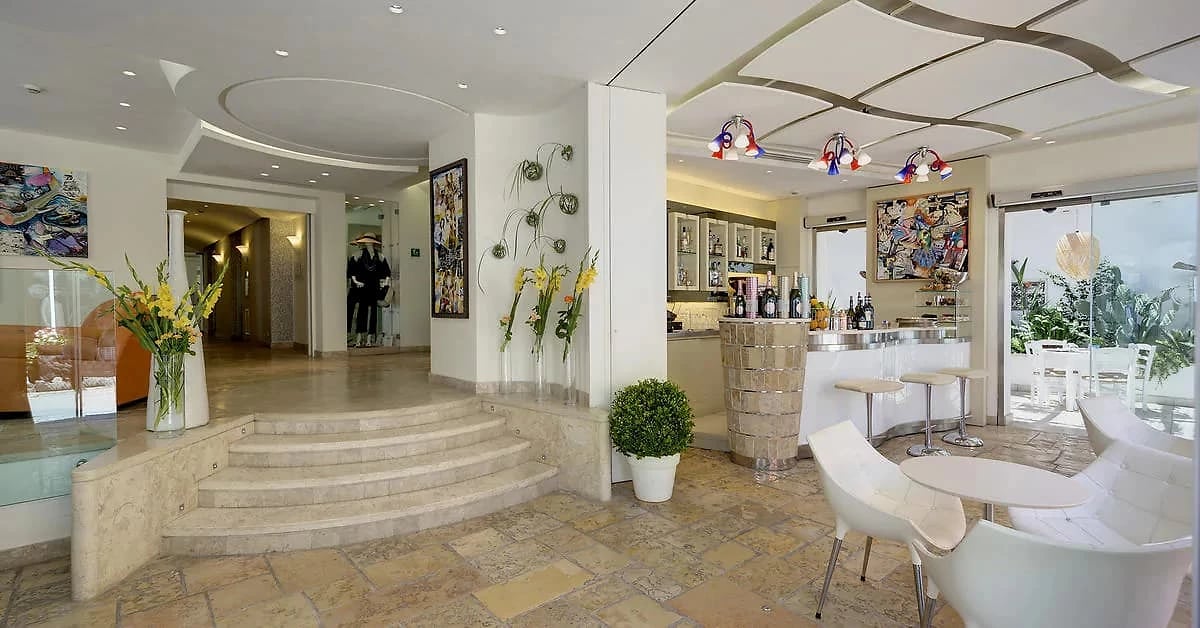 Réception, Hotel Villa Blu, Sorrente, Italie