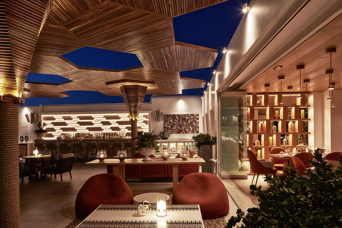 Restaurant, Myconian Naia, Mykonos, Grèce