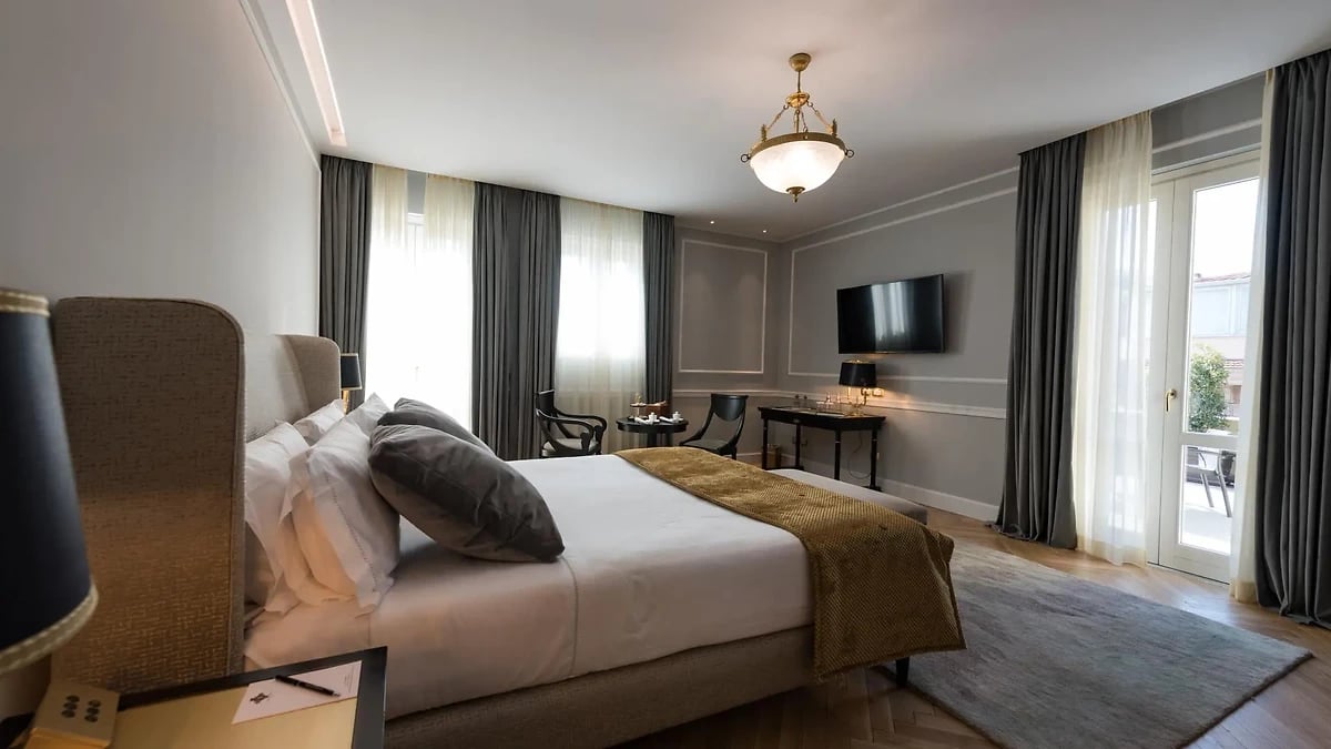 Chambre, Grand Hotel et des Palmes, Sicile, Italie