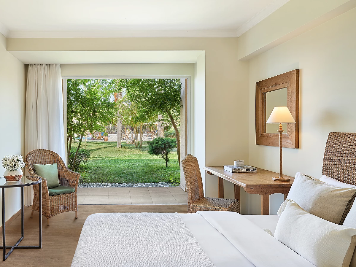 Chambre veranda jardin