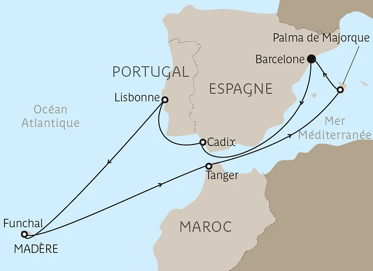 Carte du voyage