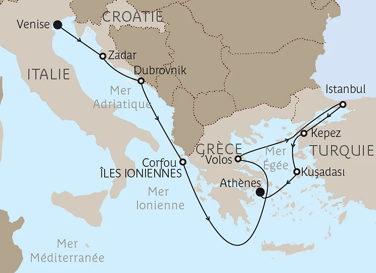 Carte du voyage
