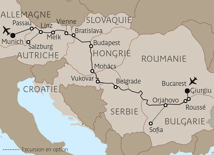 Carte du voyage
