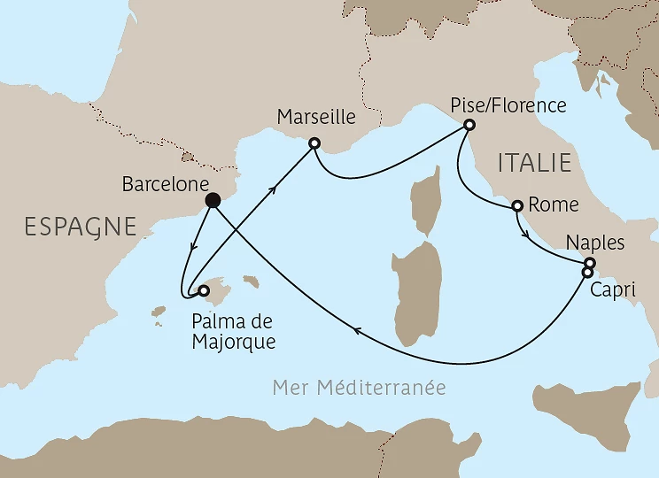 Carte du voyage