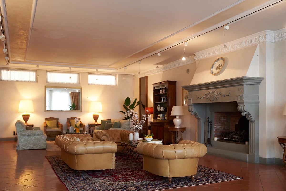 Lounge, Relais Santa Chiara, Toscane, Italie