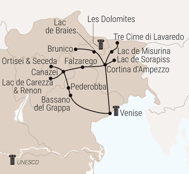 Carte du voyage