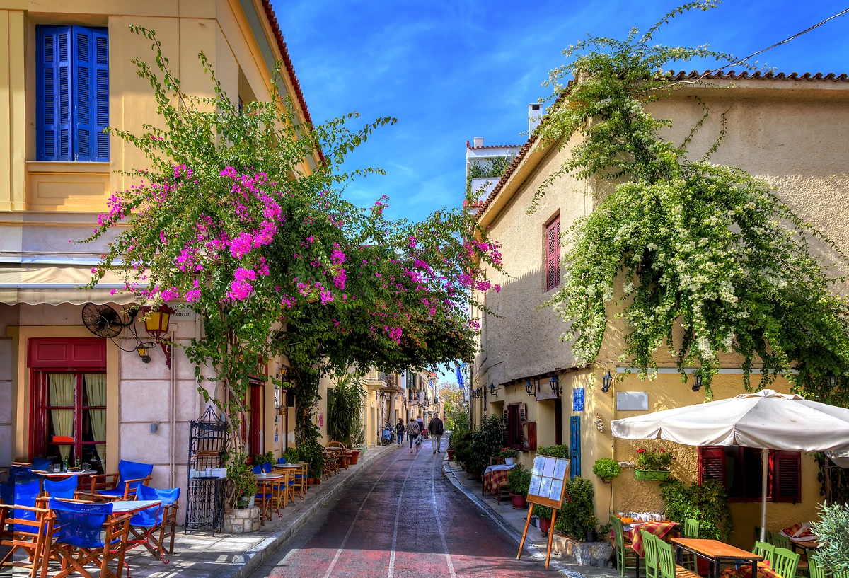 Quartier de Plaka, Athènes, Grèce