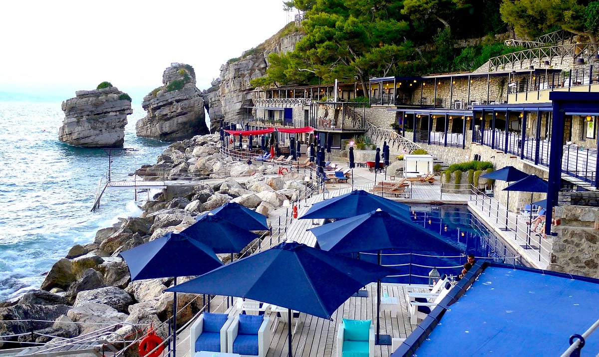 Terrasse et restaurant, hôtel Capo La Gala Hotel & Spa, Vico Equense, Campanie, Italie
