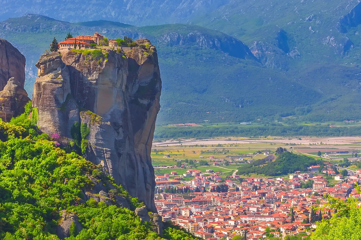 Le monastère de la Sainte Trinité des Météores, Thessalie, Grèce