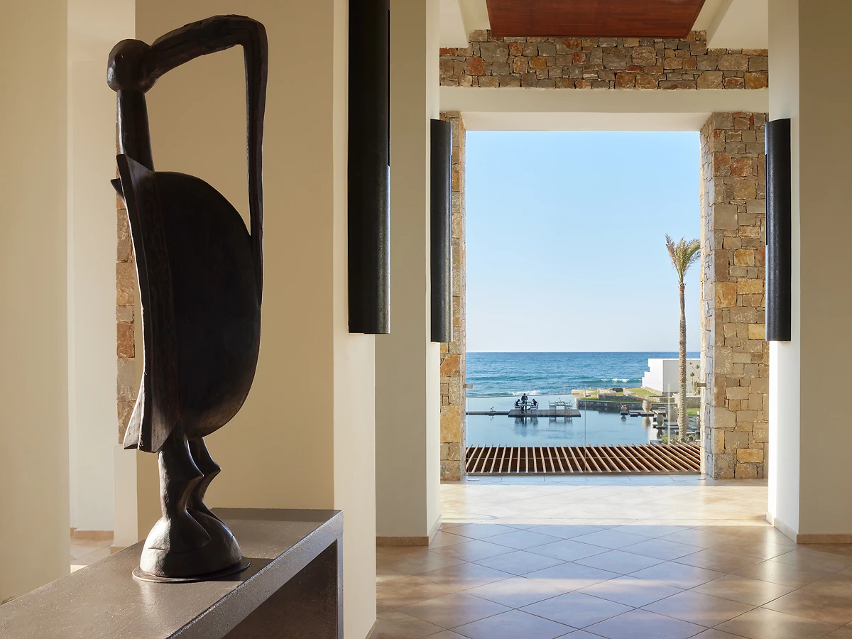 Entrée de l'hôtel, Amirandes - A Grecotel Resort to Live , Crète, Grèce