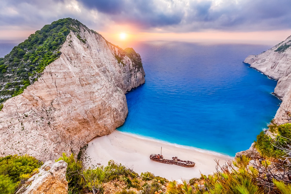 Plage Navagio, Île Zakynthos, Grèce