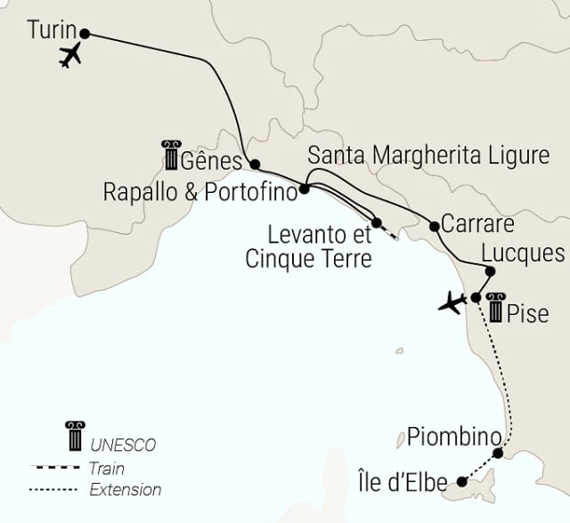 Carte du voyage