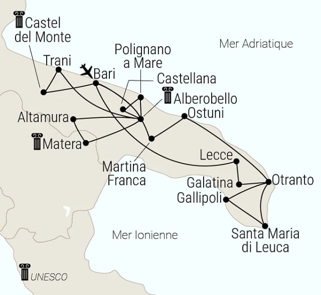 Carte du voyage