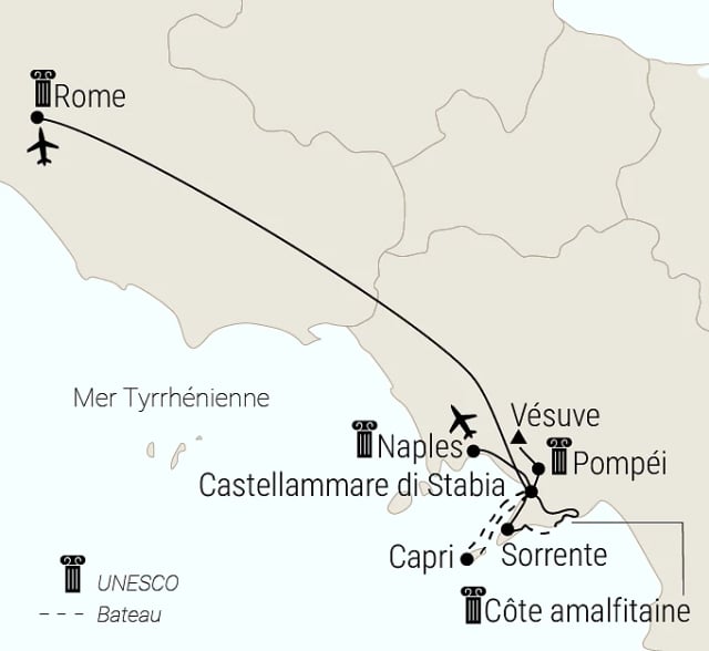 Carte du voyage