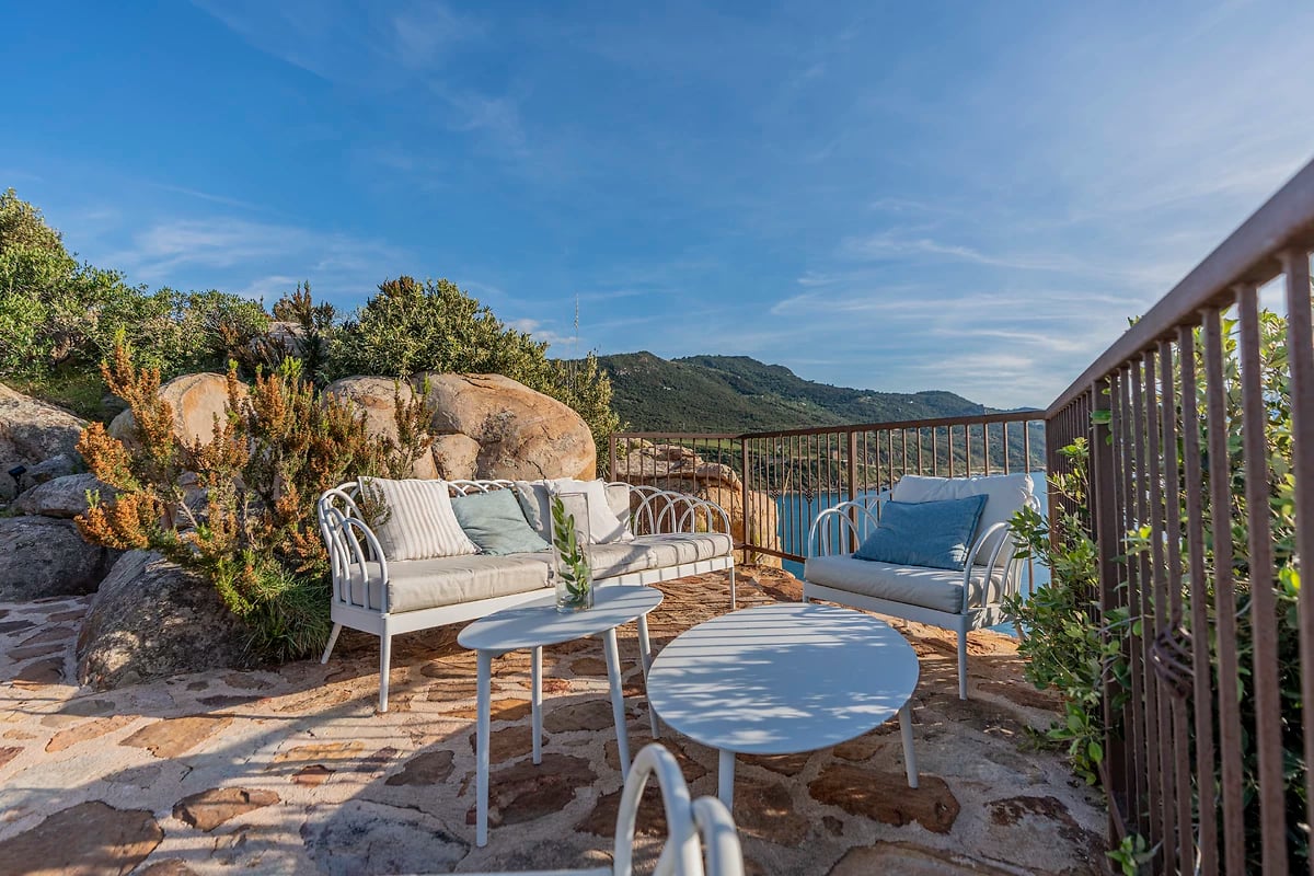 Terrasse, Mangia's Pollina Resort, Sicile