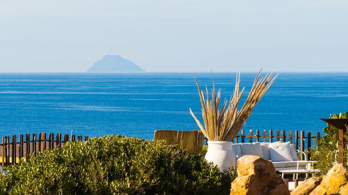 Terrasse avec vue sur la mer, Mangia's Pollina Resort, Sicile