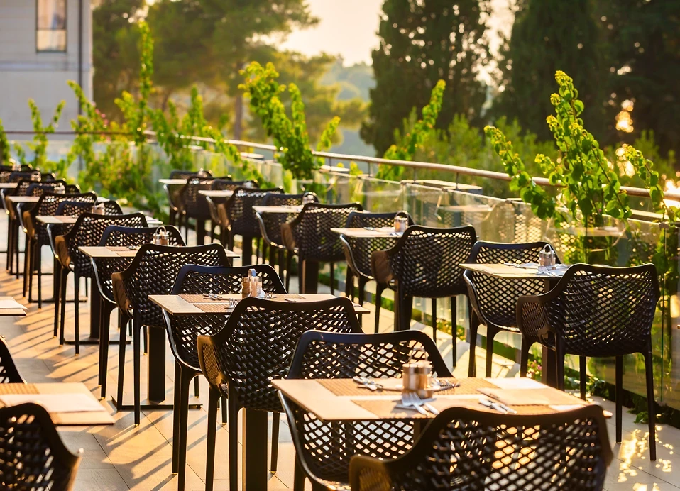 Restaurant Oliveto, Aminess Vival Velaris Resort, île de Brač, Croatie