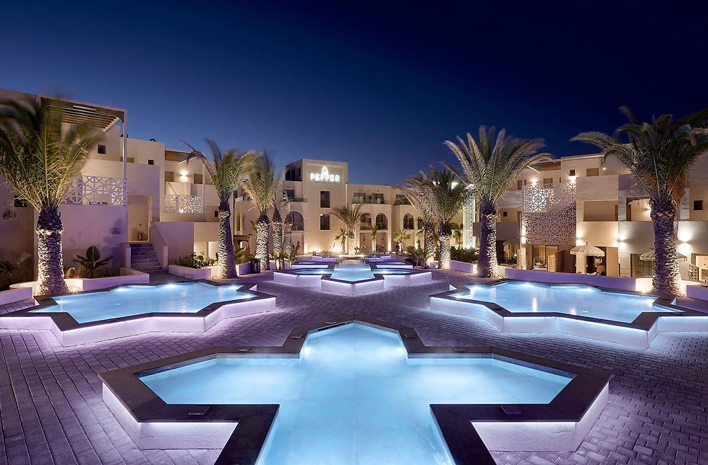 Vue sur l'hôtel et ses parties communes, Pepper Sea Club Hotel, Crète, Grèce