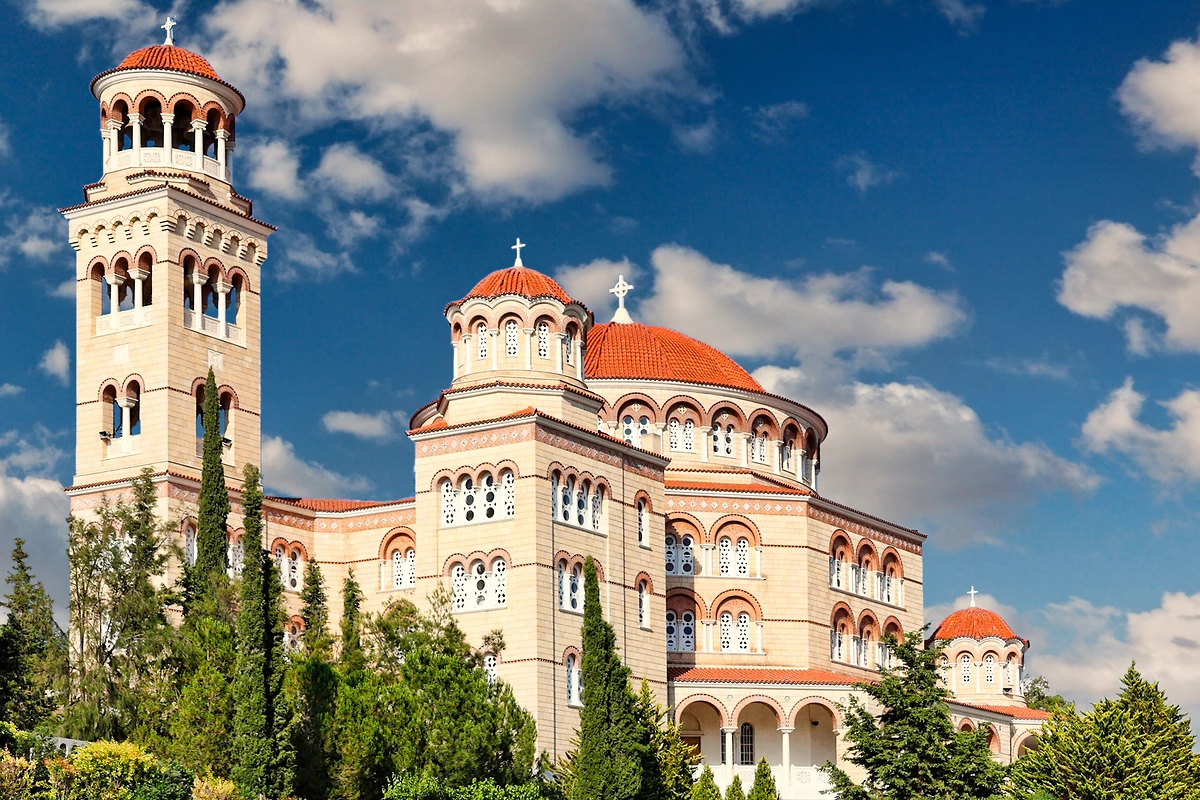 Monastère d'Agios Nektarios, Égine, Saroniques, Grèce