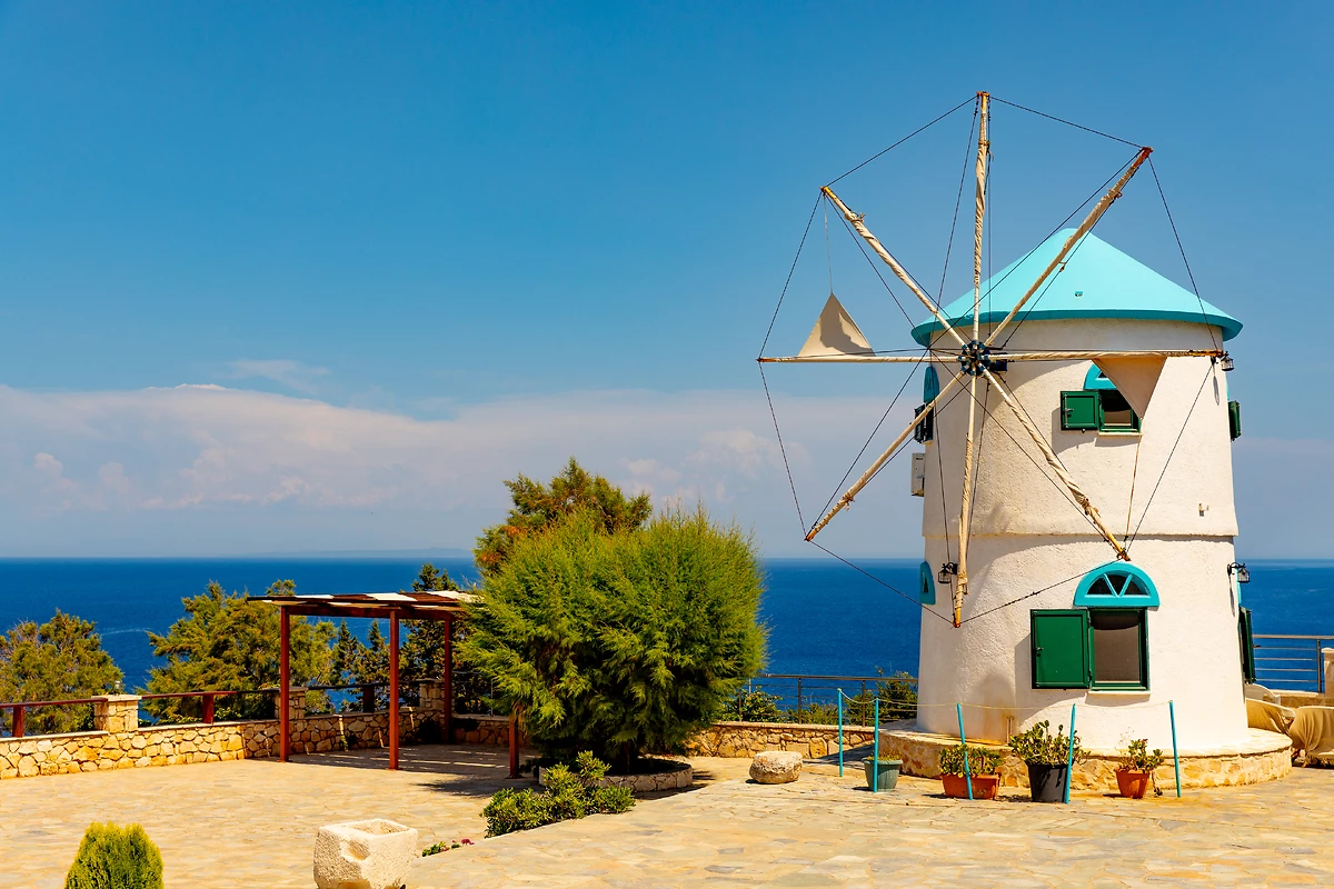 Moulin à vent, Zakynthos, Îles Ioniennes, Grèce