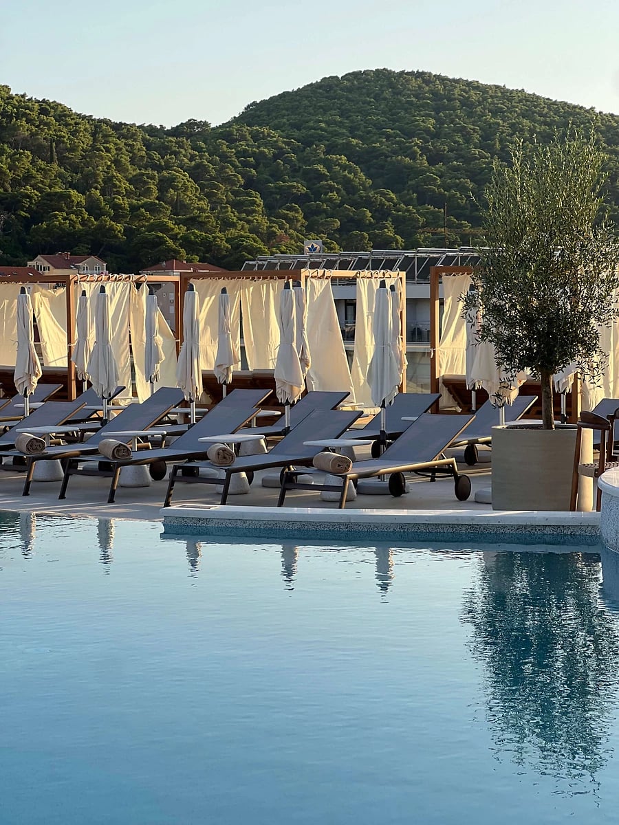 Piscine, Hotel Sumratin, Dubrovnik, Croatie