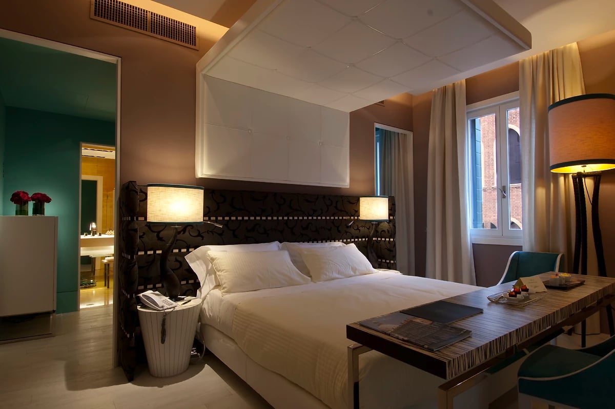 chambre Deluxe, hôtel Sina Centurion Palace, Venise, Italie