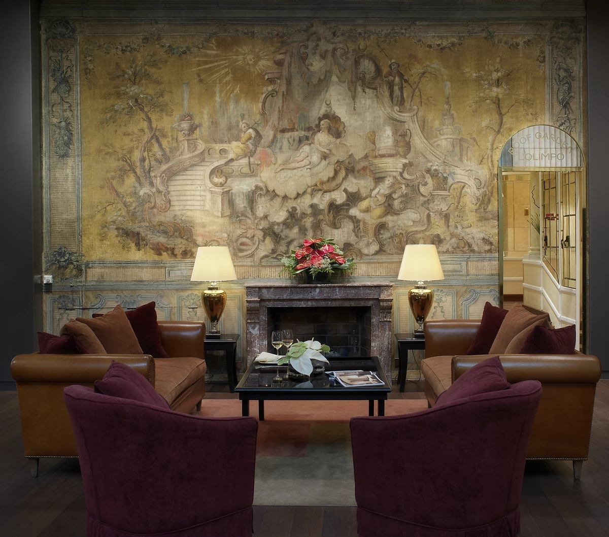 Réception, hôtel Bernini Bristol, Rome