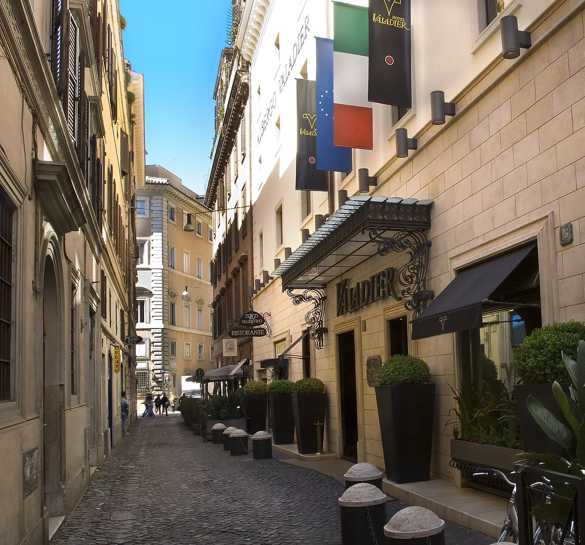 Façade extérieure, Hotel Valadier, Rome