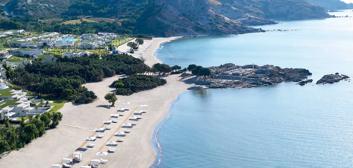 Plage de l'hôtel, hôtel Ikos Aria Resort