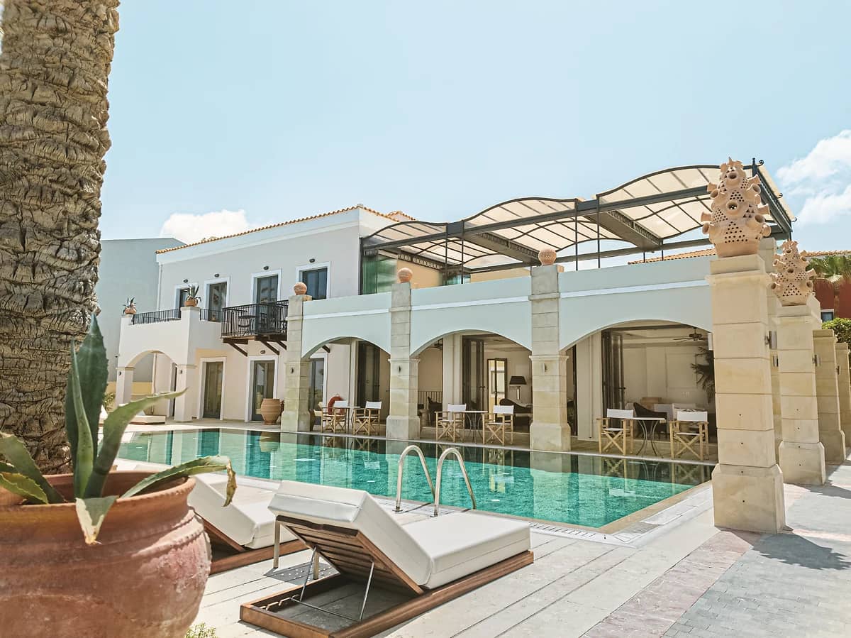 Piscine de l'hôtel, Grecotel Plaza Beach House, Crète, Grèce