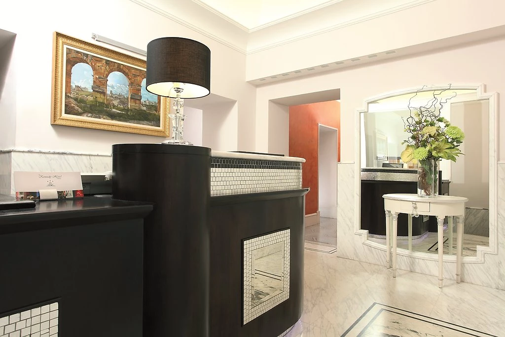 Reception, Hôtel Kennedy, Rome, Italie