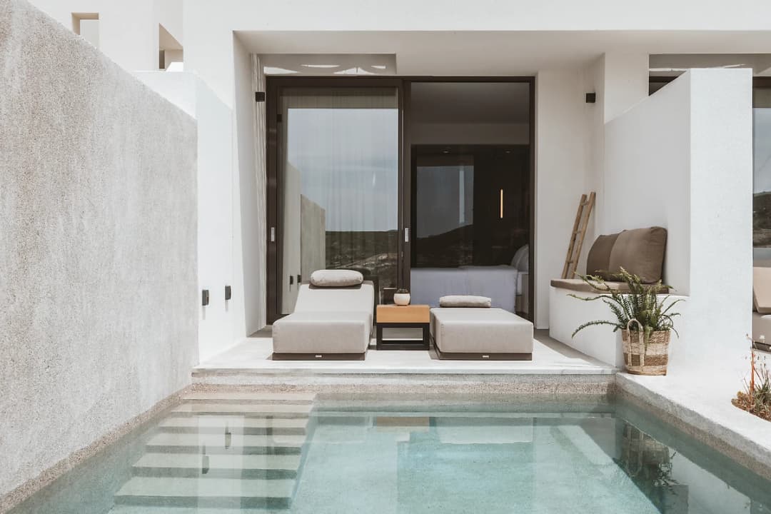 Suite deluxe vue horizon avec bassin privé