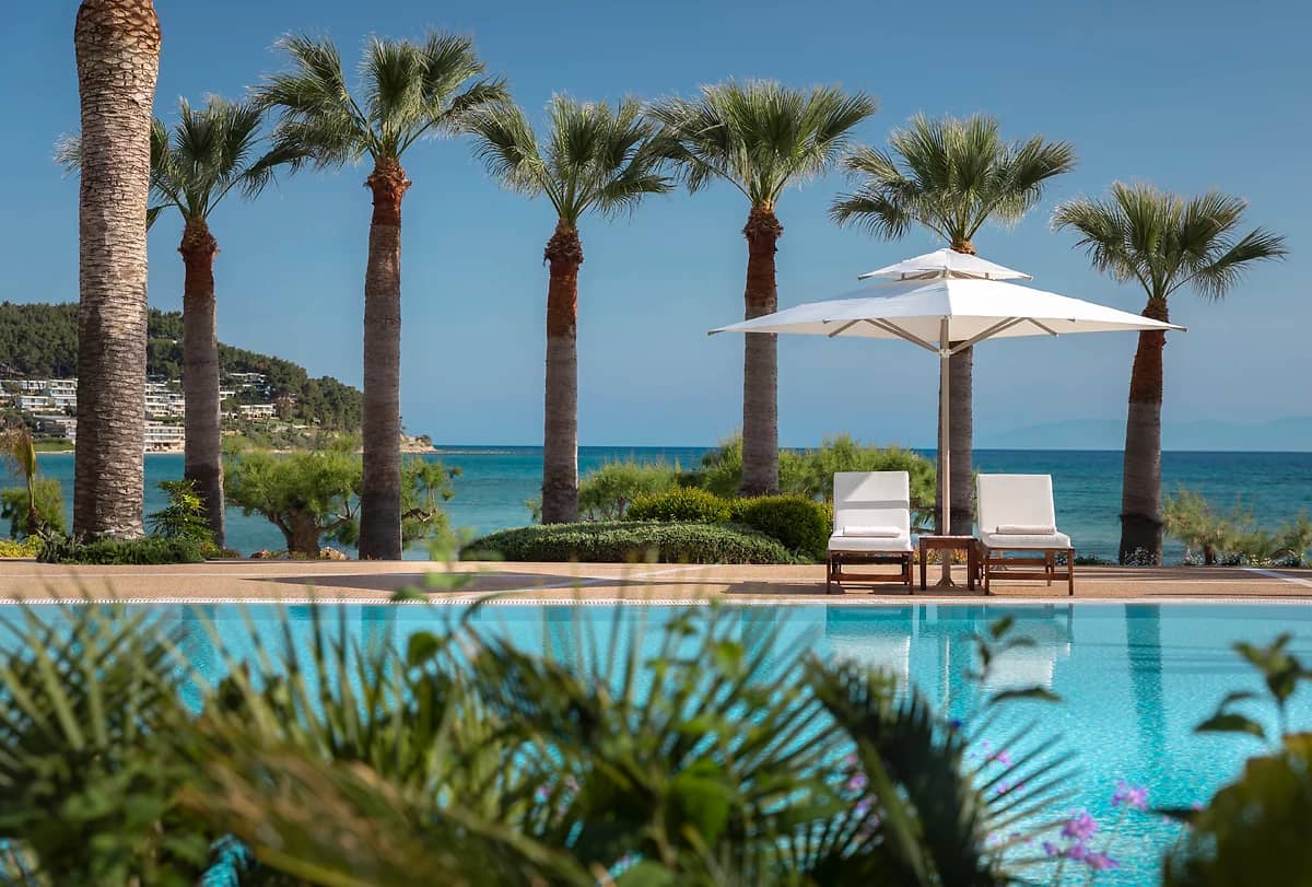 Piscine de l'hôtel, Sani Beach