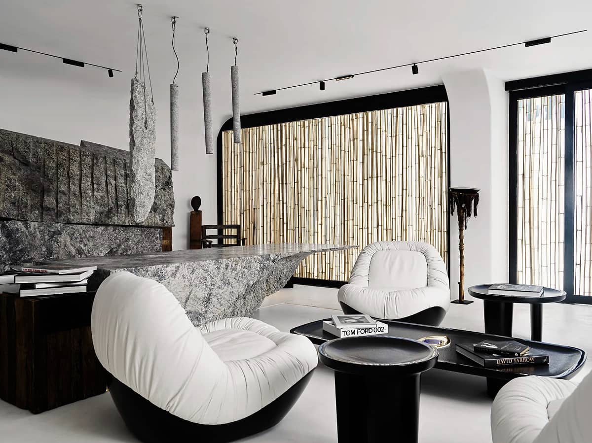 Réception, Myconian O, Mykonos, Grèc