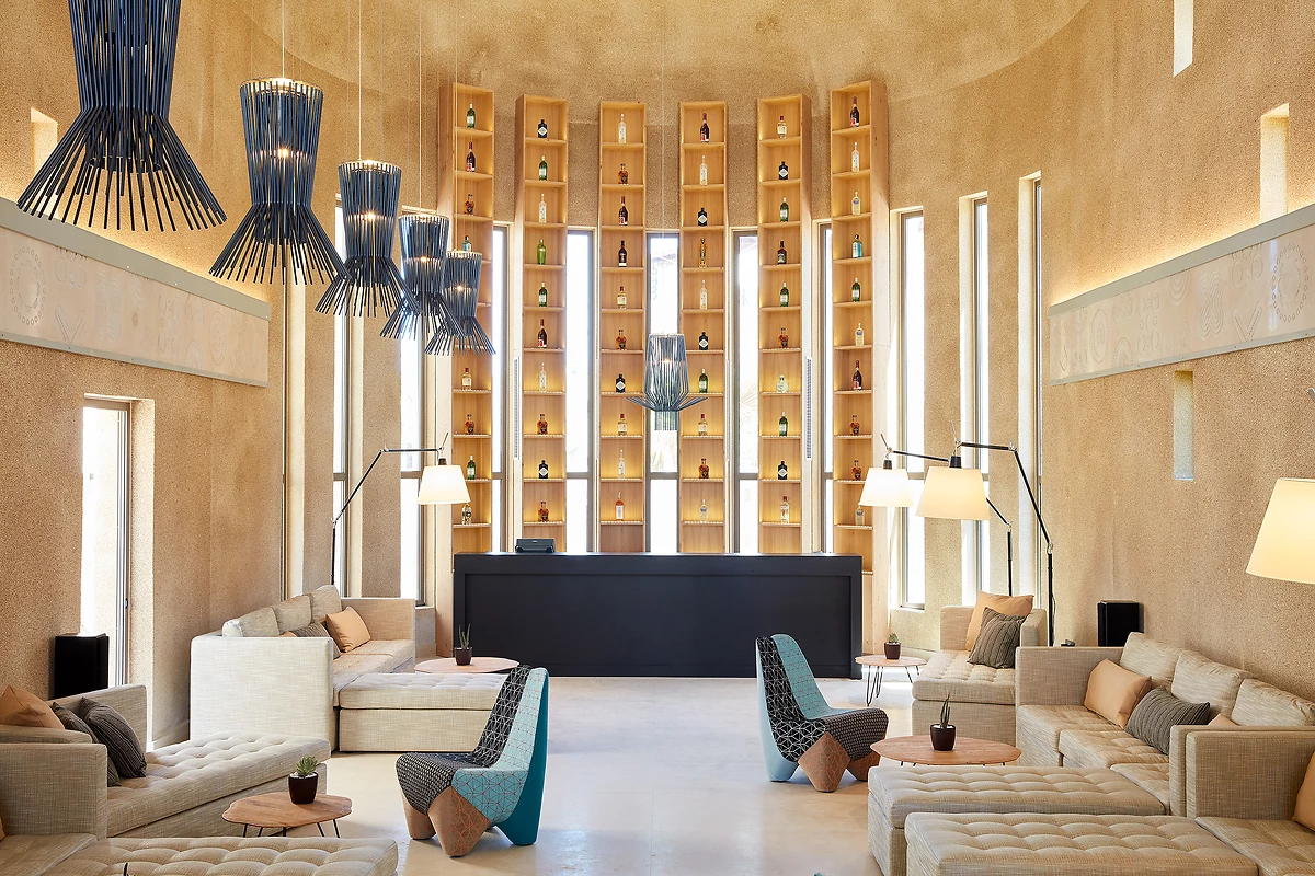 Lobby de l'hôtel, Domes Noruz Chania, Autograph Collection, Crète, Grèce