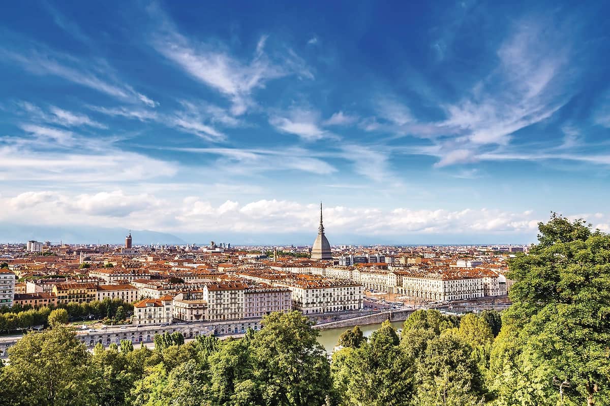 Vue sur la ville de Turin