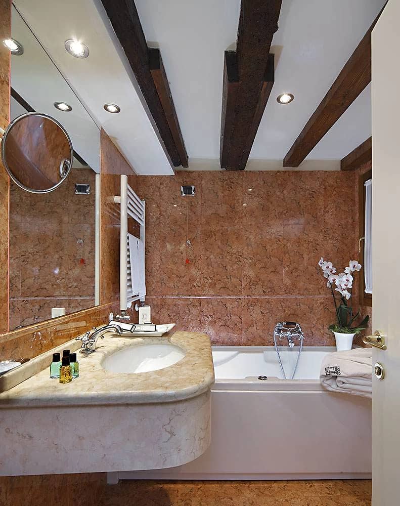 Salle de bain, Duodo Palace, Venise, Italie