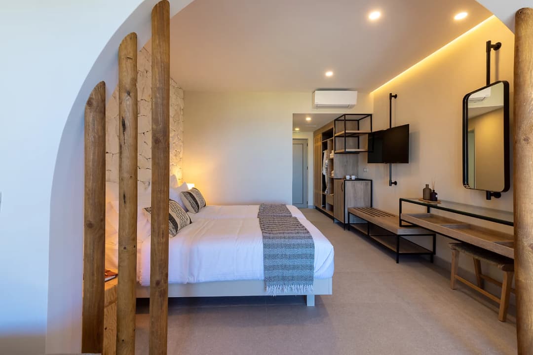 Chambre double supérieure front de mer