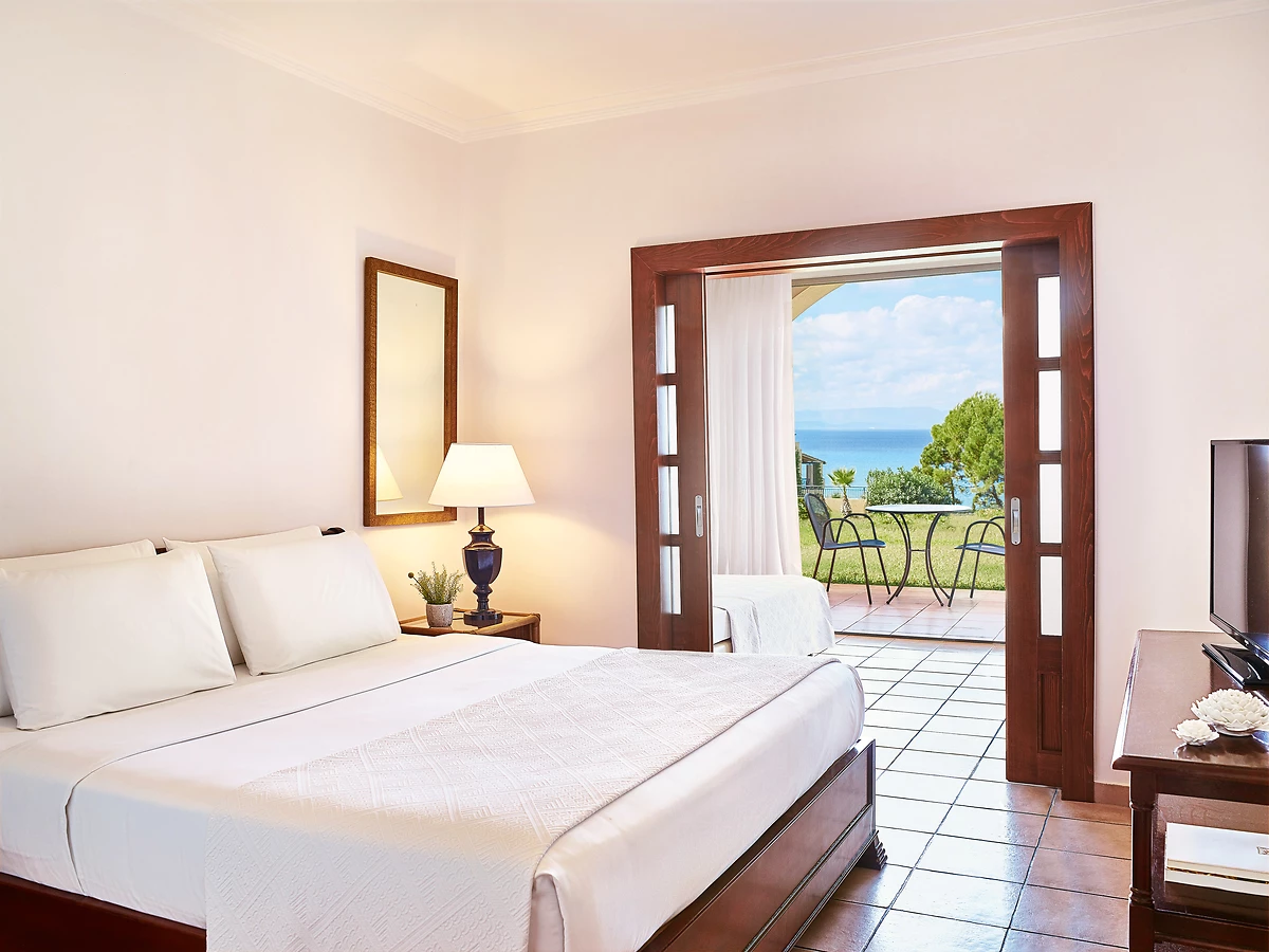 Chambre famille jardin vue mer