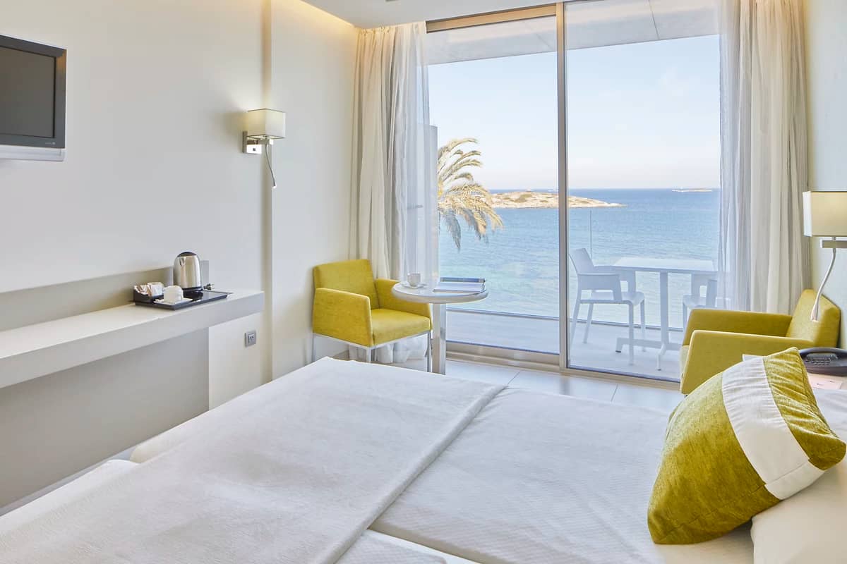 Chambre Standard vue mer, Hôtel Torre del Mar, Ibiza, Baléares