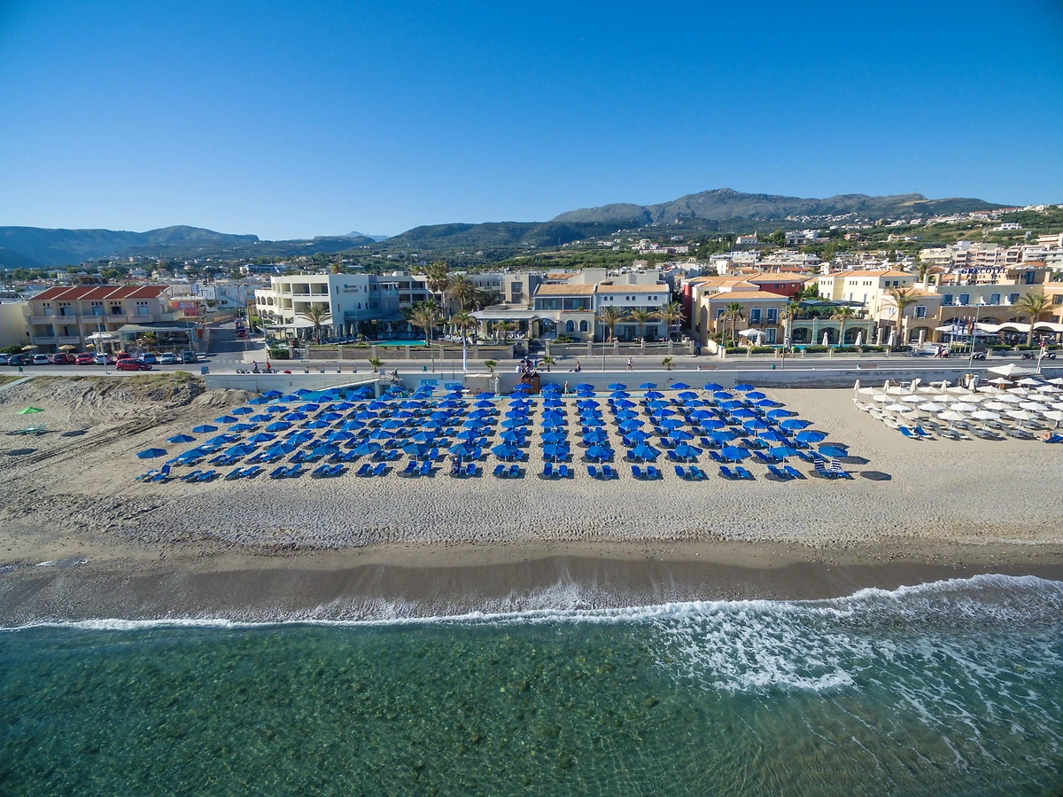 Plage de l'hôtel, hôtel Aegean Pearl