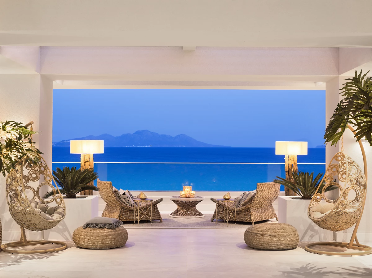 Lobby de l'hôtel, hôtel Ikos Aria Resort