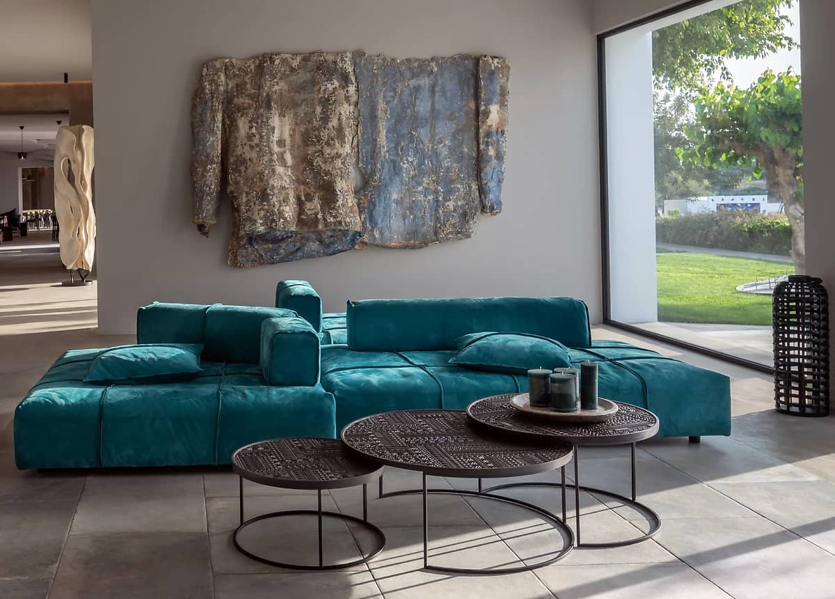 Lobby de l'hôtel, hôtel Minos Beach Art