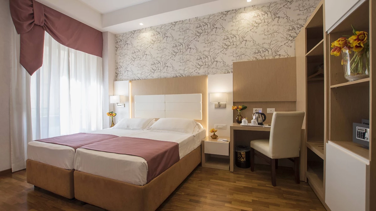 Chambre double, Diana Roof Garden, Rome, Italie