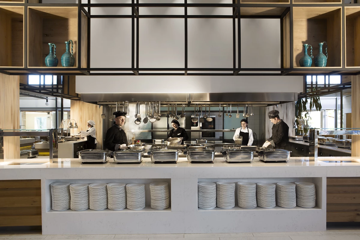 Restaurant principal, hôtel Agapi Beach Resort