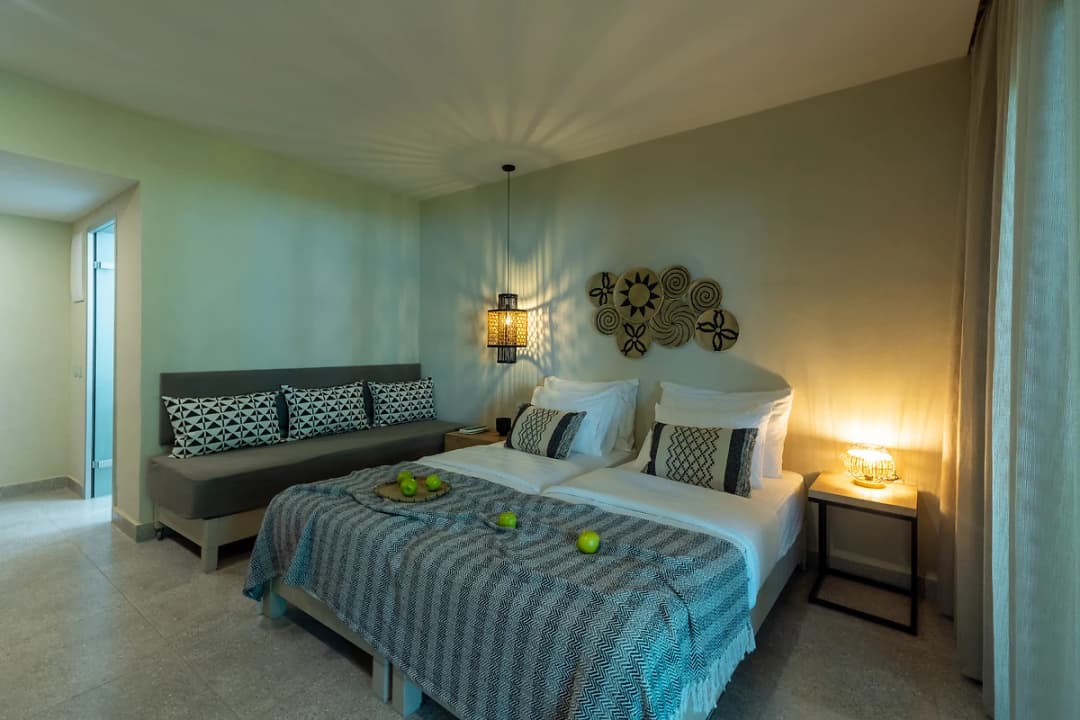 Chambre double supérieure vue mer latérale