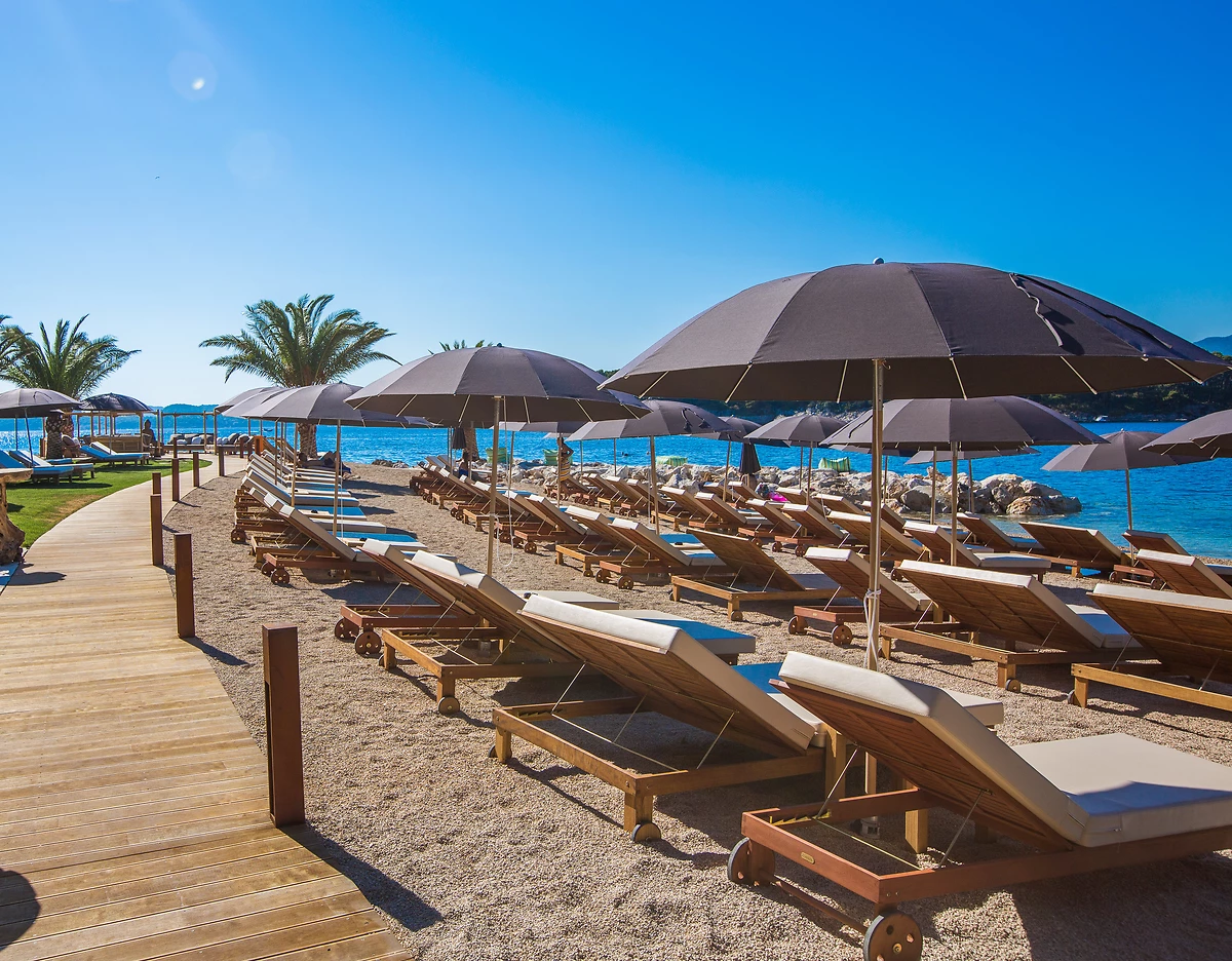 Plage de l'hôtel, Valamar Tirena Hotel